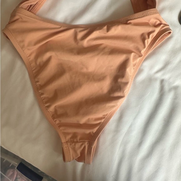 Dippin' Daisy's  Tie Front Cheeky Coverage One-Piece size small neutral - Picture 7 of 10